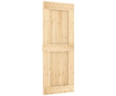 Slankios durys 80 x 210 cm Natūrali ir juoda