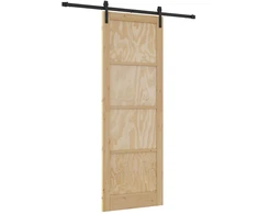 Slankios durys Natūrali ir juoda 83 x 232 cm