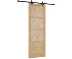 Slankios durys Natūrali ir juoda 83 x 232 cm