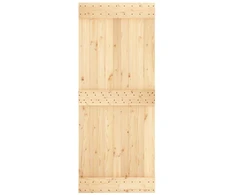 Slankios durys Natūrali ir juoda 85 x 210 cm