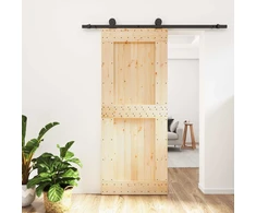 Slankios durys Natūrali ir juoda 85 x 210 cm