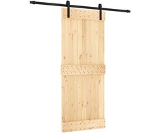 Slankios durys Natūrali ir juoda 85 x 210 cm