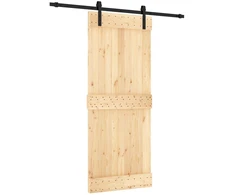 Slankios durys Natūrali ir juoda 85 x 210 cm
