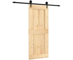 Slankios durys Natūrali ir juoda 85 x 210 cm