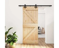 Slankios durys Natūrali ir juoda 85 x 210 cm
