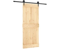 Slankios durys Natūrali ir juoda 85 x 210 cm