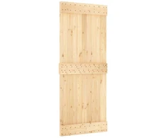 Slankios durys Natūrali ir juoda 85 x 210 cm