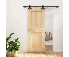 Slankios durys Natūrali ir juoda 85 x 210 cm