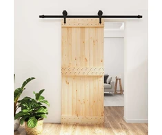 Slankios durys Natūrali ir juoda 85 x 210 cm