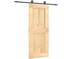 Slankios durys Natūrali ir juoda 85 x 210 cm