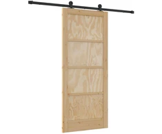 Slankios durys Natūrali ir juoda 86 x 198,5 cm