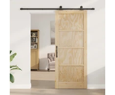 Slankios durys Natūrali ir juoda 86 x 211 cm