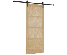 Slankios durys Natūrali ir juoda 86 x 211 cm