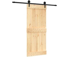 Slankios durys Natūrali ir juoda 90 x 210 cm