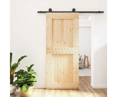 Slankios durys Natūrali ir juoda 90 x 210 cm
