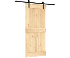 Slankios durys Natūrali ir juoda 90 x 210 cm