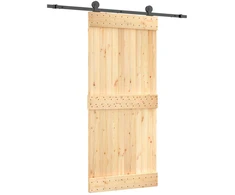Slankios durys Natūrali ir juoda 90 x 210 cm