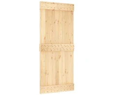 Slankios durys 90 x 210 cm Natūrali ir juoda