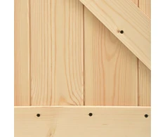 Slankios durys Natūrali ir juoda 95 x 210 cm