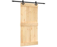 Slankios durys Natūrali ir juoda 95 x 210 cm