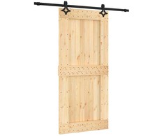 Slankios durys Natūrali ir juoda 95 x 210 cm