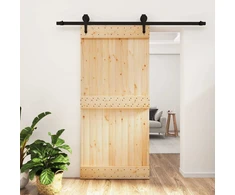 Slankios durys Natūrali ir juoda 95 x 210 cm
