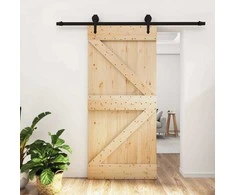 Slankios durys Natūrali ir juoda 95 x 210 cm