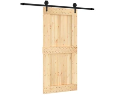 Slankios durys Natūrali ir juoda 95 x 210 cm