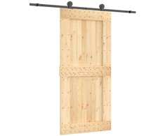 Slankios durys Natūrali ir juoda 95 x 210 cm