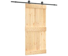 Slankios durys Natūrali ir juoda 95 x 210 cm