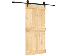 Slankios durys Natūrali ir juoda 95 x 210 cm
