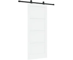 Slankios durys ORKDAL 83 x 202 cm Pušies medienos masyvas Balta