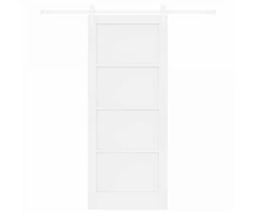 Slankios durys ORKDAL 83 x 202 cm Pušies medienos masyvas Balta