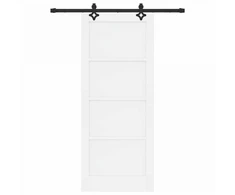 Slankios durys ORKDAL 83 x 202 cm Pušies medienos masyvas Balta