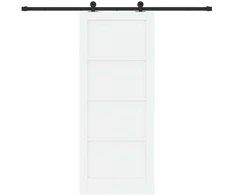 Slankios durys ORKDAL 83 x 202 cm Pušies medienos masyvas Balta