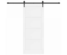 Slankios durys ORKDAL 83 x 202 cm Pušies medienos masyvas Balta