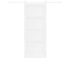 Slankios durys ORKDAL 83 x 202 cm Pušies medienos masyvas Balta