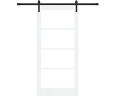 Slankios durys ORKDAL Balta ir juoda 93 x 202 cm