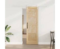 Slankios durys ORKDAL Natūrali ir Balta 61 x 198,5 cm