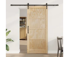 Slankios durys ORKDAL Natūrali ir juoda 86 x 198,5 cm