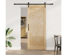 Slankios durys ORKDAL Natūrali ir juoda 86 x 211 cm