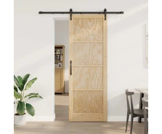 Slankios durys ORKDAL Natūrali ir juoda 83 x 232 cm