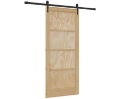 Slankios durys ORKDAL Natūrali ir juoda 86 x 198,5 cm