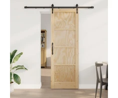 Slankios durys ORKDAL Natūrali ir juoda 73,5 x 211 cm