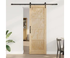 Slankios durys ORKDAL Natūrali ir juoda 73,5 x 211 cm