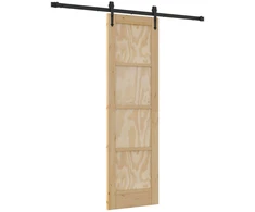 Slankios durys ORKDAL Natūrali ir juoda 61 x 198,5 cm