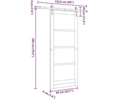 Slankios durys ORKDAL 83 x 202 cm Balta