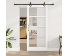 Slankios durys ORKDAL Balta ir juoda 93 x 211 cm