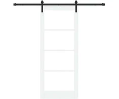 Slankios durys ORKDAL Balta ir juoda 83 x 202 cm