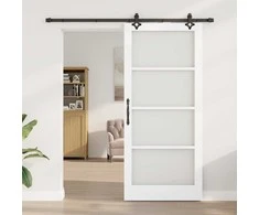 Slankios durys ORKDAL Balta ir juoda 93 x 211 cm